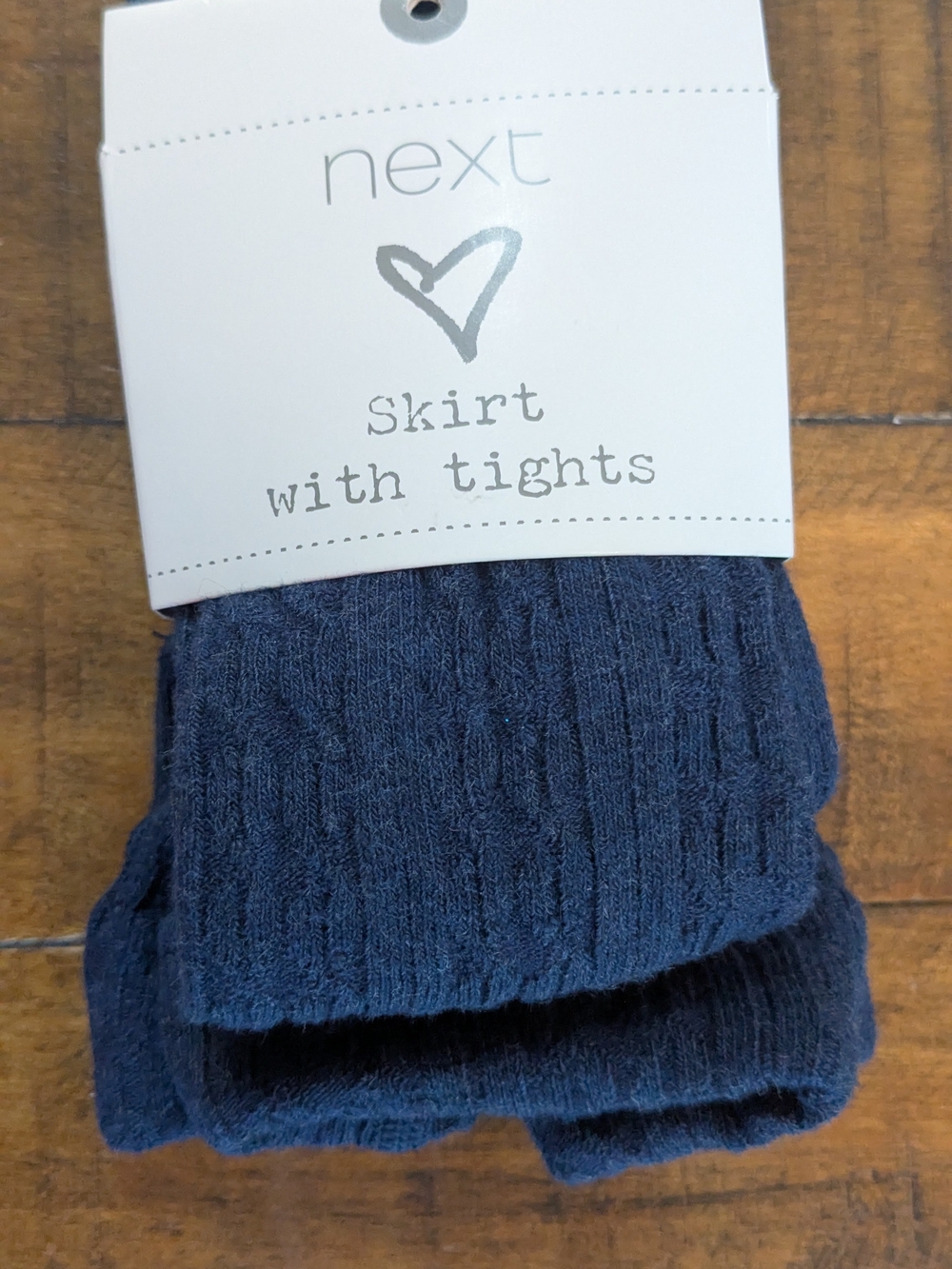 next Navy 2-3yrs Knit Tights New